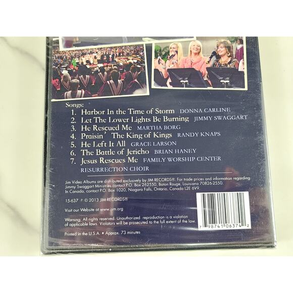 Harbor In The Time Of Storm DVD + CD New Sealed 2013 Jimmy Swaggart Ministries - Picture 6 of 12